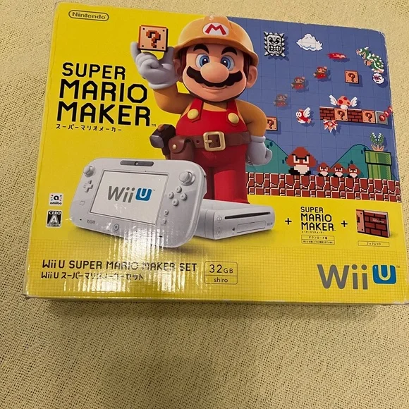 Nintendo Wii U Console Blue and White Bundle Japan Virgin only one left.